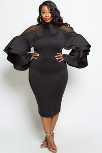 Plus Size Elegant Black Dress